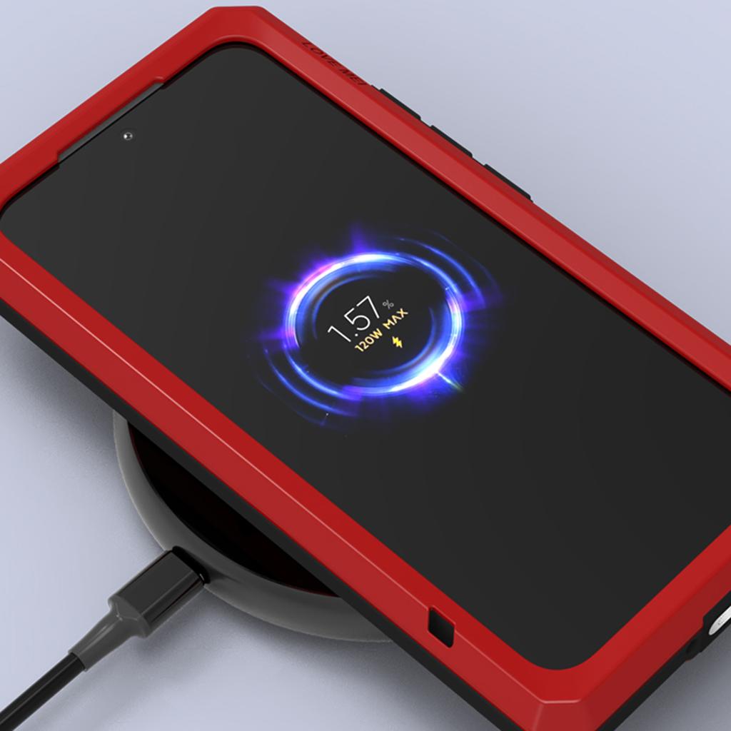 LOVE MEI Schutzhülle für Xiaomi 15 Pro: Displayschutzfolie aus gehärtetem Glas, Metall + Silikon