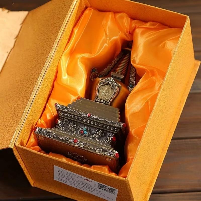 Alloy Tibetan Stupa,Tibetan Buddhist Decorations Religious Altar Ornament Collections