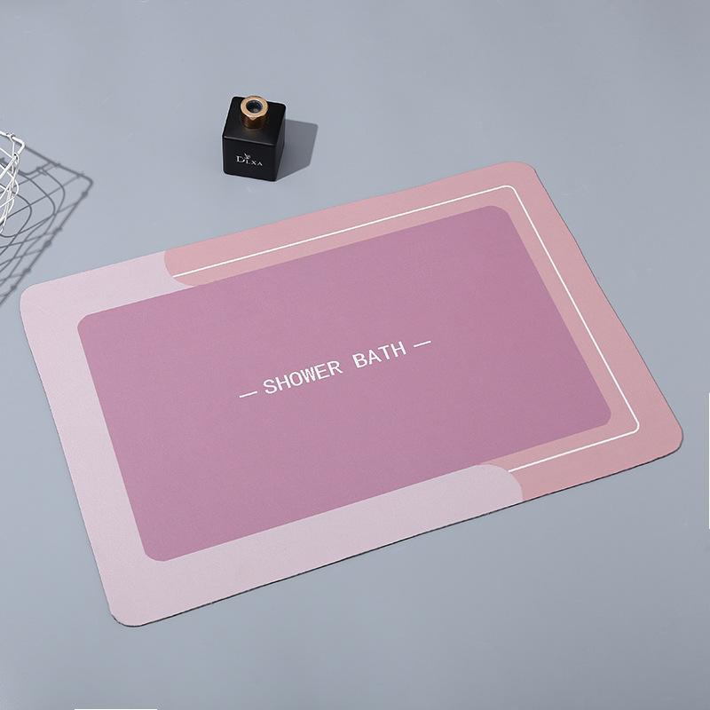 Nordic Minimalist Style Kitchen Floor Mat Bathroom Bathroom Door Mat Entry Door Mat Resistant To Dirty Diatom Mud Foot Mat