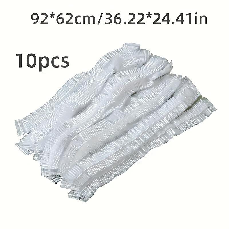 

10PC Disposable Fitted Tablecloth Transparent Waterproof Oil-Proof Table Cover Protector Cloth for Outdoor Camping Trolley Table