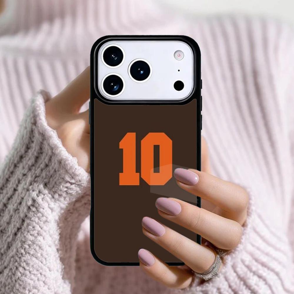Number 10 Football Phone Case For Apple iPhone 17 Air 16E 15 14 Plus 13 12 11 Pro Max Mini Funda Cover