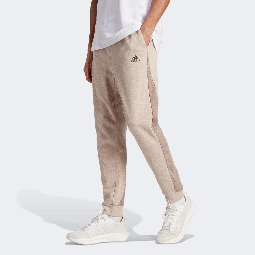 New Adidas Sport Performance Knitted Sweatpants Men's Beige IB6145