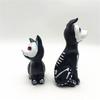 Halloween Resin Cat Dog Figurine Cute Sugar Skull Animal Decors For Desk Shelf Window Display Party Decoration Gift