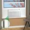 Air Conditioner Side Insulation Panels Kit Universal Fit Simple Installation Two-Piece Insulation Panels Window Seal Accessories