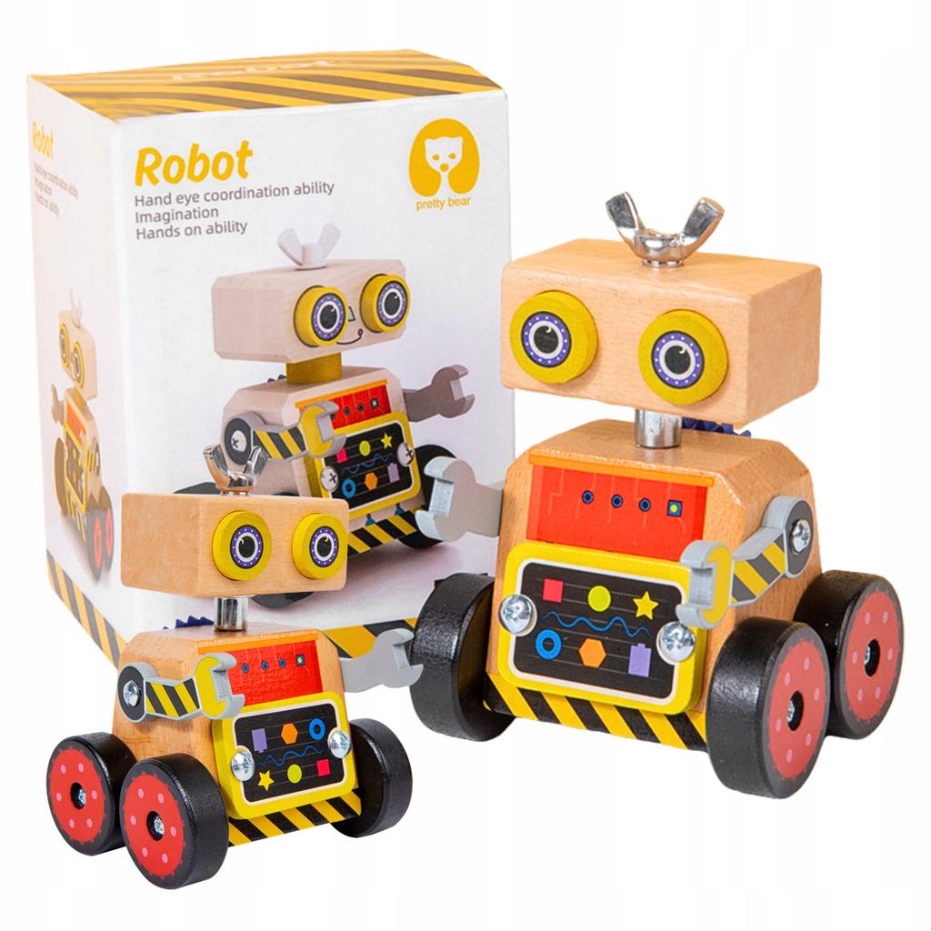 Manipulative Toy Montessori Robot Foldable Educational Sensory