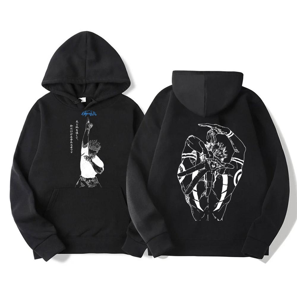 Anime Japonez Jujutsu Kaisen Bărbați Femei Hanorace Desen Animat Satoru Gojo Hanorac Larg Unisex Toamnă Călduros Casual Streetwear