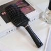 Curved Massage Comb with Fluffy Rollers for Long Hair
