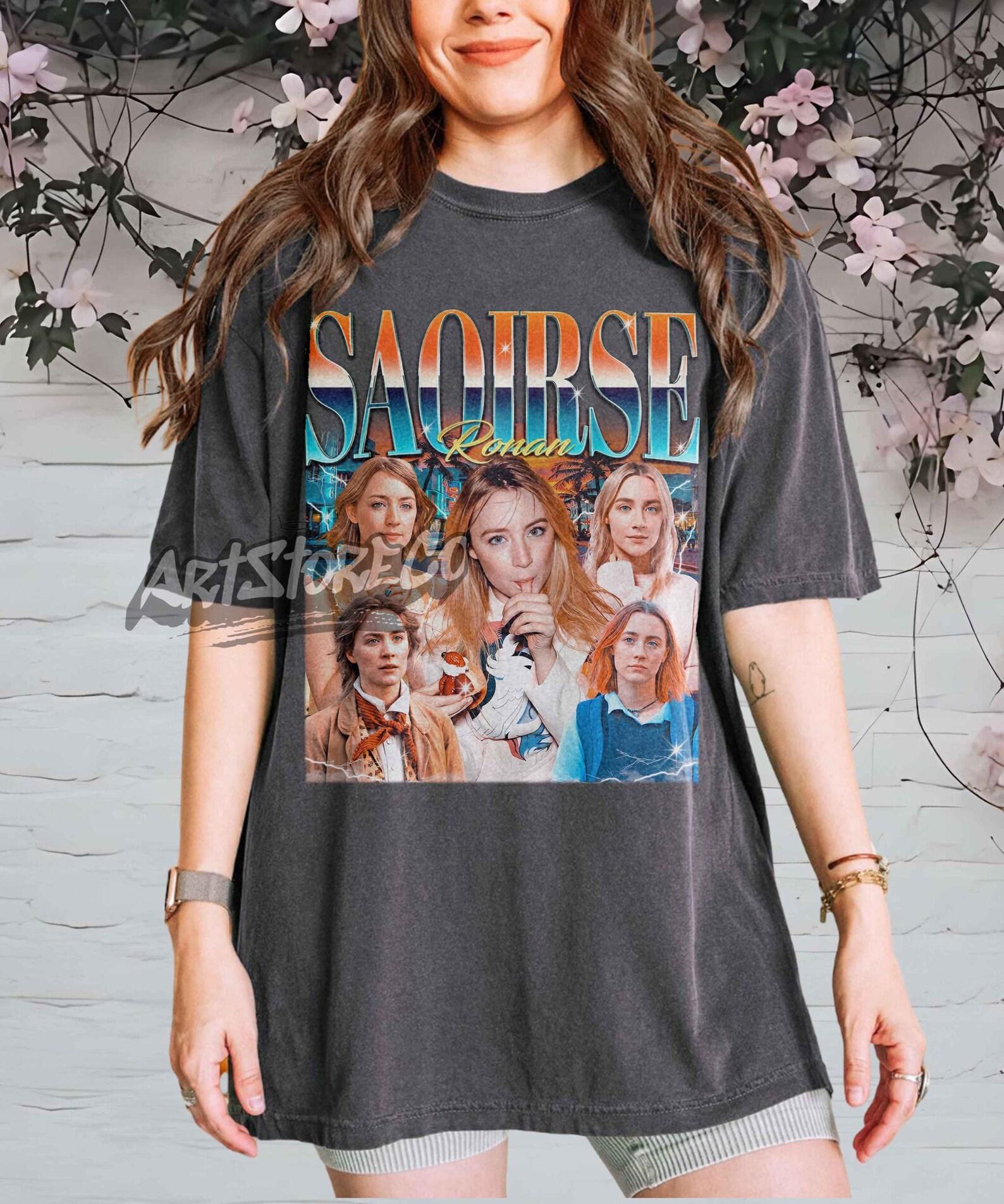 Saoirse Ronan Retro Collage T-Shirt, Lady Bird Movie Fan Apparel 2XL