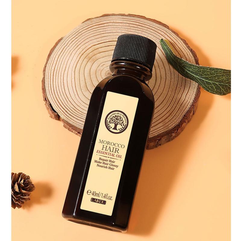 Moroccan Hair Oil Improves Irritated, Brittle and Split Hair, Nourishes Roots and Scalp Care