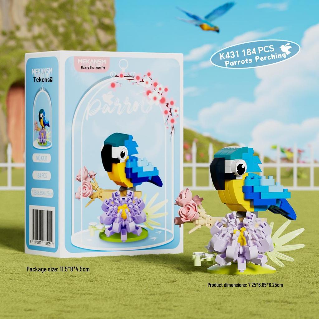 Compatible Lego Original Macaw Bird Educational Building Blocks for Children