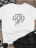 God Got Me Womens TShirt Comfortable Crew Neck Casual Polyester Blend ShortSleeves Soft Breathable Top Womenswear T