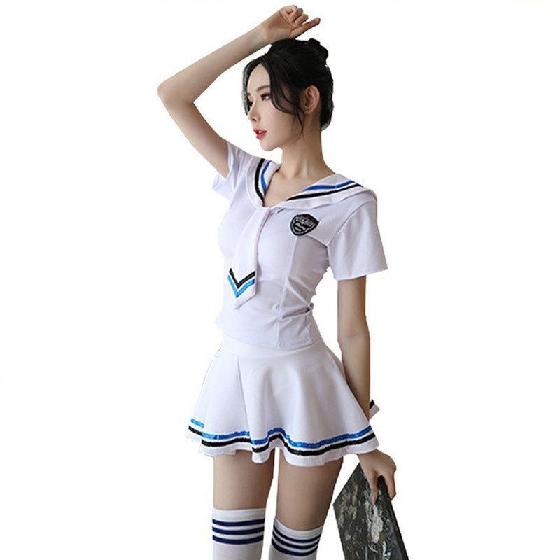 Sexy Lingerie Uniform Japanese Adult Sexy Sailor Uniform Cosplay Pure Cute School Girl JK Uniform