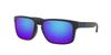 Sunglasses OO9244 HOLBROOK MATTE BLACK WITH PRIZM SAPPHIRE POLARIZED LENS Polarized Prizm [Oakley] (A)