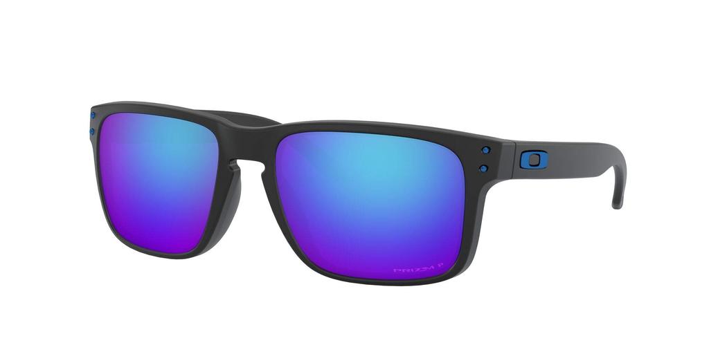 Sunglasses OO9244 HOLBROOK MATTE BLACK WITH PRIZM SAPPHIRE POLARIZED LENS Polarized Prizm [Oakley] (A)