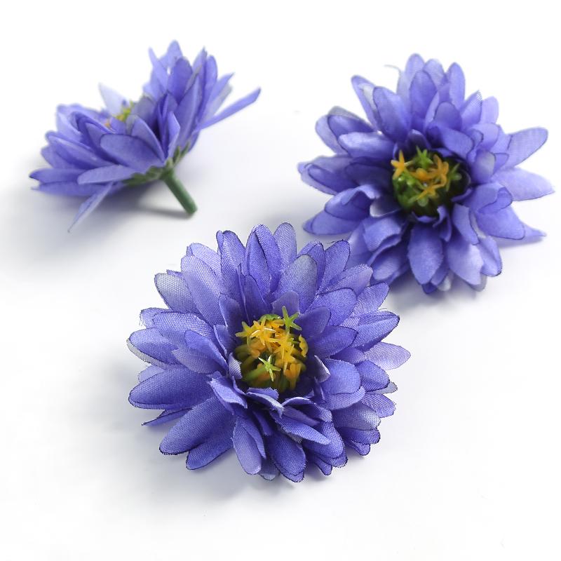 5/10Pcs 6cm Artificial Silk Flower Head Luxury Home Room Decor Halloween Christmas Decor DIY Garden Gift Accessory Wedding Decor