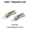 Fashion Metal Shoelace Magnetic Buckle Shoes Accessories Sneaker Kits Metal Laces Buckle 4 Style Shoe Decorations