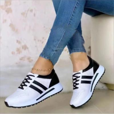Fashion 2024 Spring New Women's Platform Sneakers Fashion Breathable Running Shoes Outdoor Casual Ladies Vulcanized Shoes Zapatos Mujer