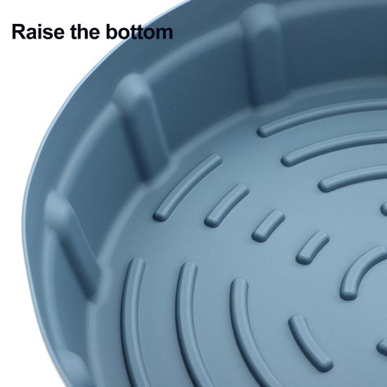 Silicone Air Fryer Liner Reusable Square Air Fryer Liners Pot Oven Baking Tray Non-Stick Silicone Basket Mat Bowl Accessories