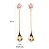 Sakura Long Handle Dessert Spoon for Tea, Coffee, and Ice Cream