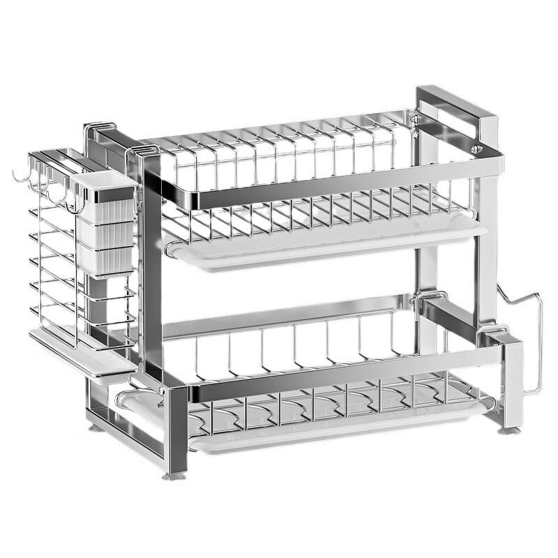 Miflame 2-Tier 304 Stainless Steel Dish Drying Rack