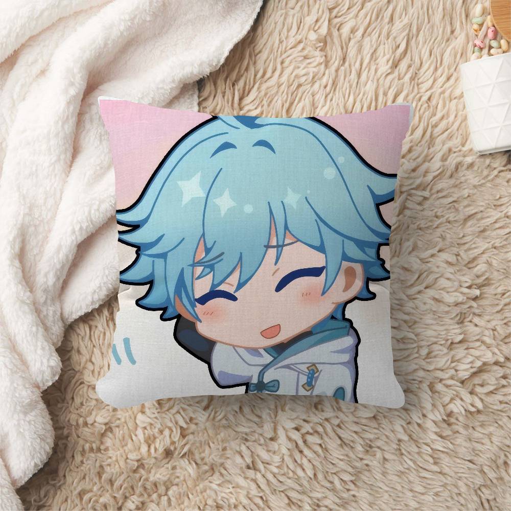 Chongyun Genshin Impact Cushion Cover Inches Farmhouse Decor Home Throw Pillow Covers for Couch Decorations