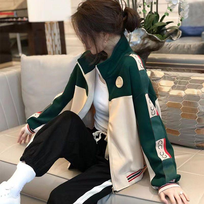 2025 Women's Apricot Baseball Jacket: Spring/Autumn Sportswear, European Style, Couple's Edition