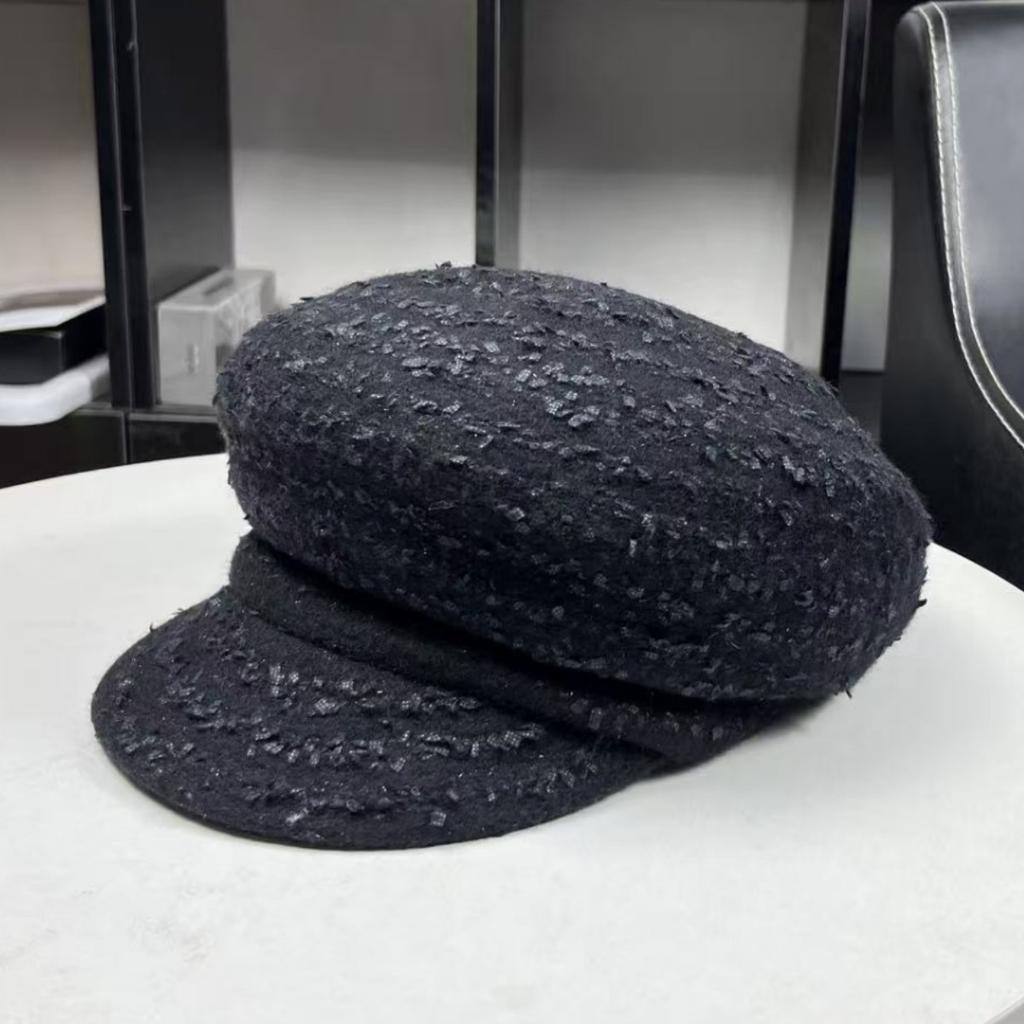 Small octagonal hat, spring and autumn cap, female retro casual painter hat, shopping, small fragrant style beret