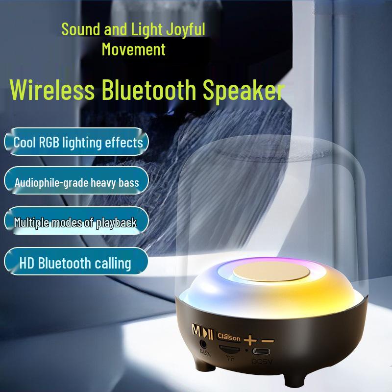 

Cool Lights RGB Bluetooth Speaker: Transparent High-Quality Sound for Home & Outdoor (Model T58)