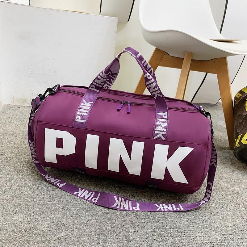 Pink Sports Bag: Wet/Dry Separation, Handheld/Crossbody, Large Capacity Travel Storage, Fitness Luggage