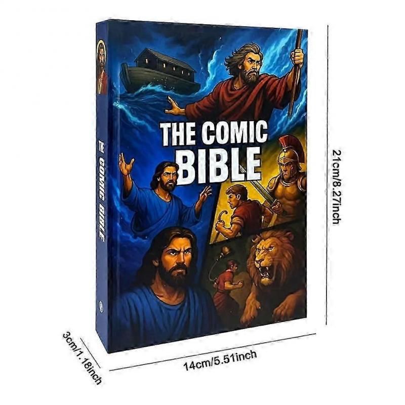 The Comic Bible for All Ages Full-Color Inner Page Printing Illustrated Bible Comic Book for All Ages Christmas Gifts