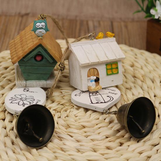 Wind Chimes Attractive Pleasant Voice Decorative Bird House Cage Wind-bell Home Pendant Ornament for Balcony
