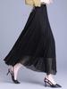 Elegant Mesh Draped Midi Skirt - Spring 2026 Collection: Irregular Hem & Pleated Design