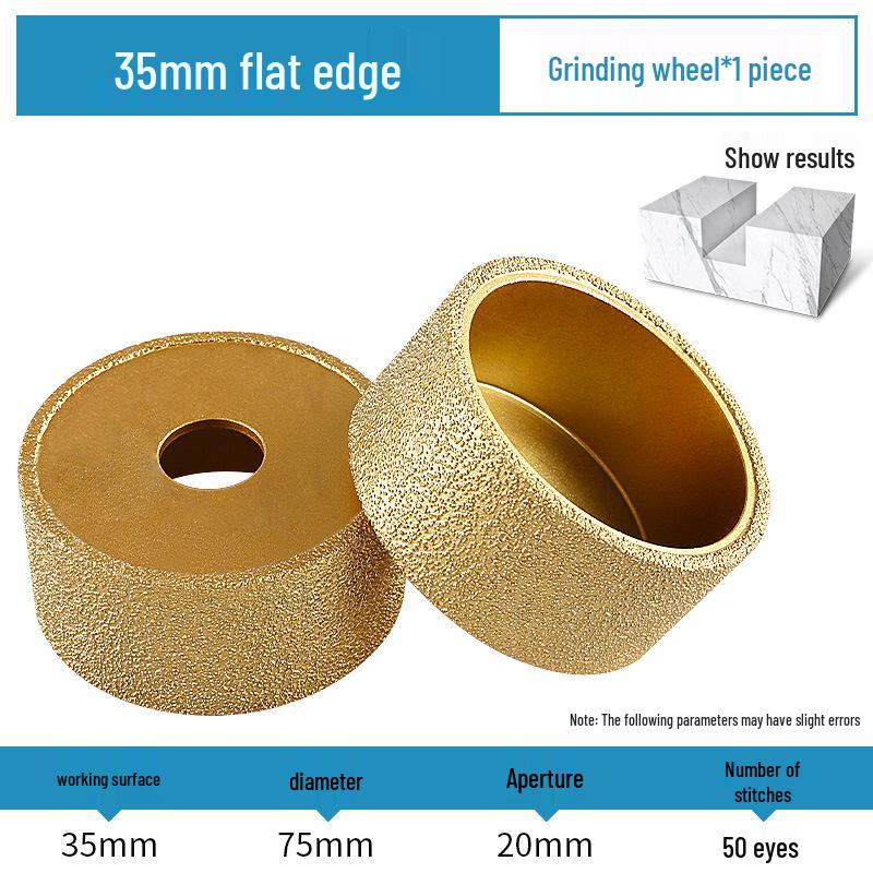 Stone Grinding Wheel for Marble & Granite: Chamfering, Grooving, Rounding, Arc Angle Grinder Head