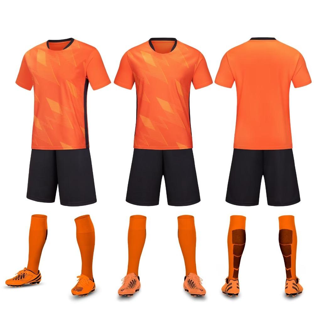 Children'S Football Jersey Set Short-Sleeved Student Class Uniform Sports Football Jersey Team Game Children'S Training Jersey Printing