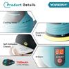 Yofidra 150mm Elektrischer Autopolierer 8 Gänge Akku Effiziente Reinigung Wachsen Schleifen Polierer Schönheitswerkzeug Für Makita18V-21V Akku