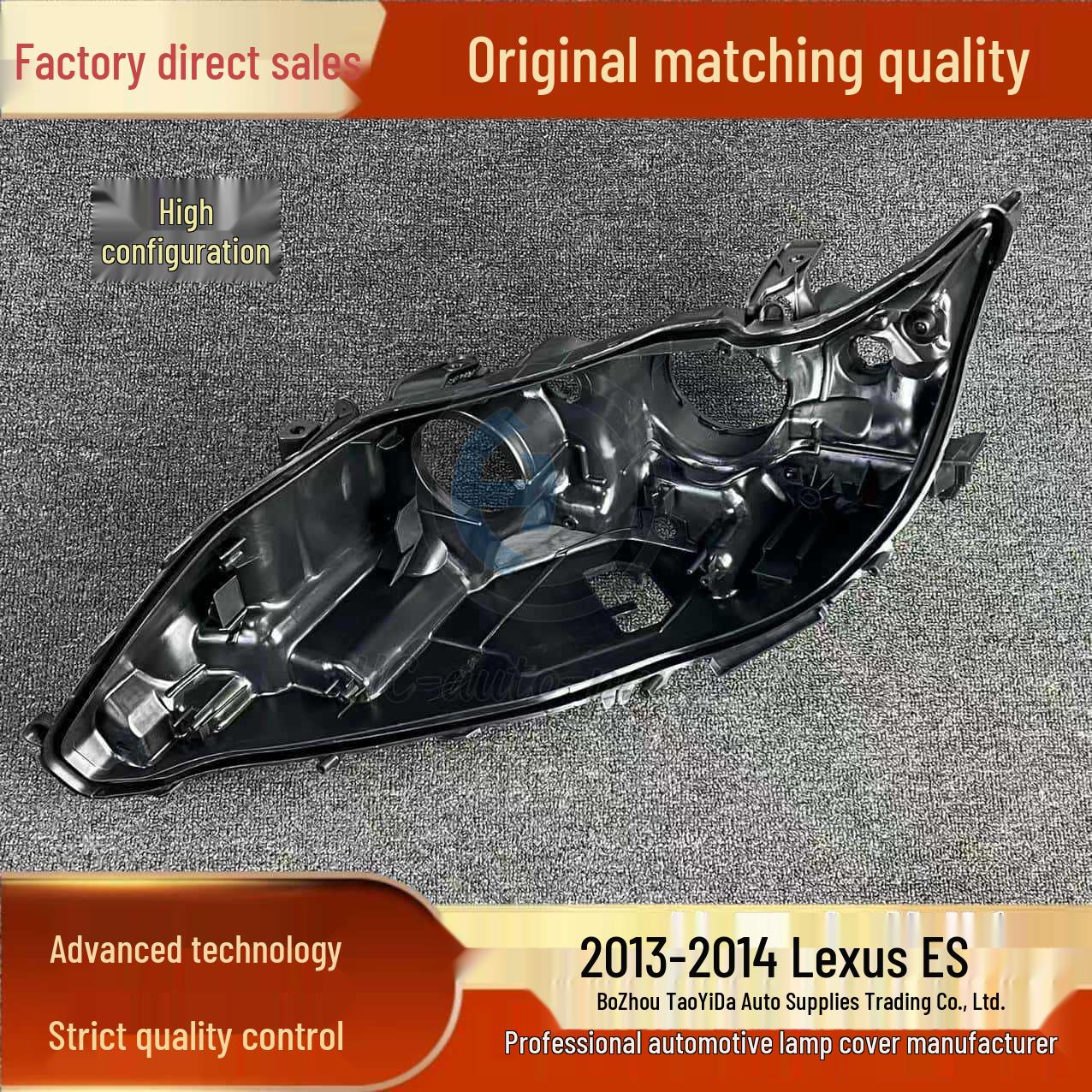 

Задняя черная крышка корпуса фары Lexus ES 13-14 (PP) - Подходит для модели 13 Driver side original durable