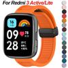 22mm Silicone Magnetic Buckle Band for Redmi Watch 3 Active/Lite Smartwatch Replacement Band for Xiaomi Redmi Watch 3 Lite Strap