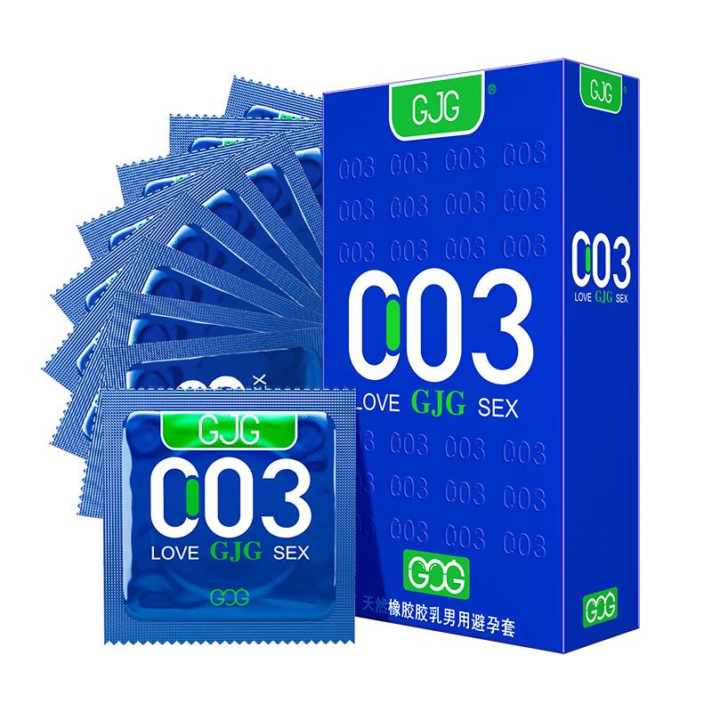 GJG Ultra-Thin 001 Condoms for Men - Long-Lasting, Genuine, Safe, Bare Skin Feel