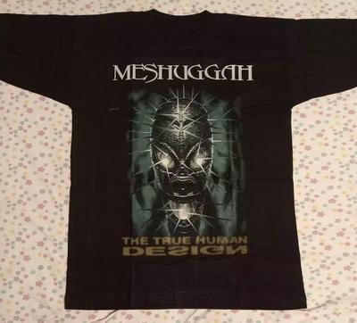 Ot Maglietta Band Meshuggah Nera Cotone Pesante Taglia S-4XL Top magliette Uomo Donna Unisex