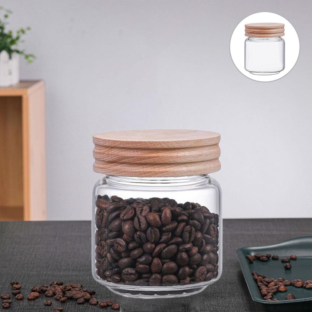 Glass Storage Jar, Sealed Canister for Rice Cereal Spice