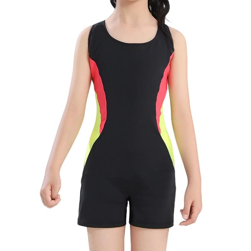 New Girls' Quick-Dry One-Piece Swimsuit for Toddlers & Kids - Professional Training Swimwear