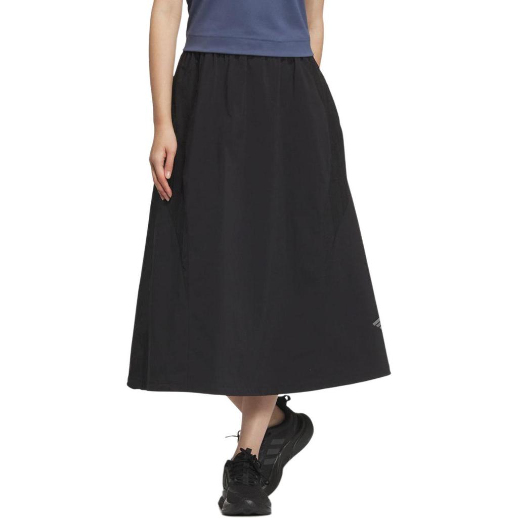 adidas Volume Skirt Solid Color Loose Casual Long Skirt Women Skirts Black Dark-Gray JJ1104