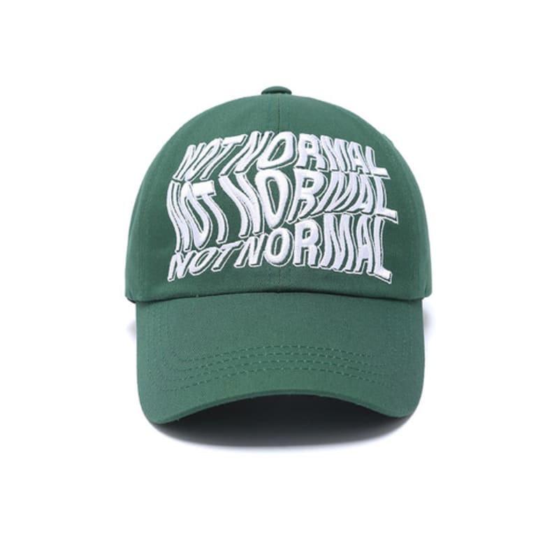 ODDBALLS CLUB Not Normal Wave Ball Cap Green