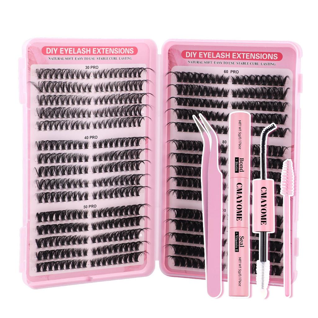 Natural Dense Gradual Change Single Cluster False Eyelashes Daily Activities Diy Segmented D Curl Eyelashes