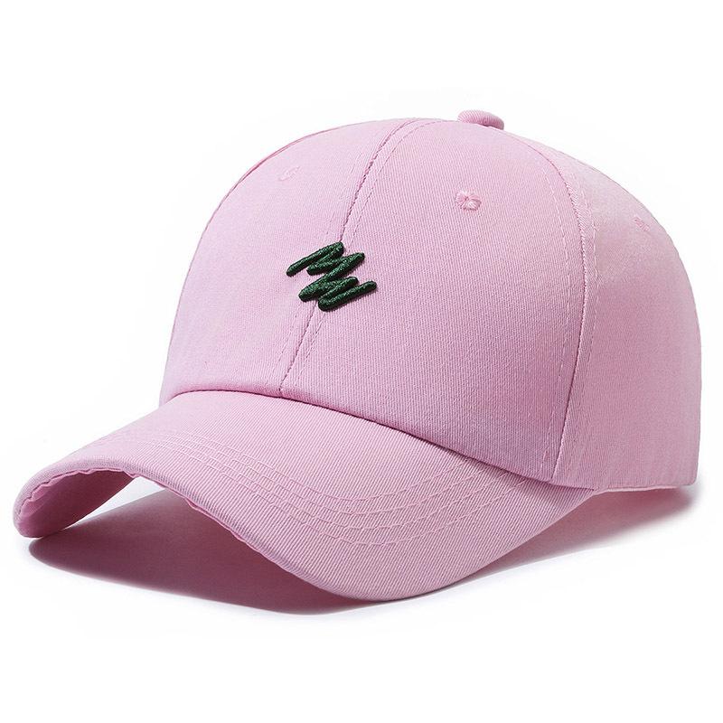 Letter Embroidered Baseball Hat Fashion Solid Color Peaked Cap Sun Protection