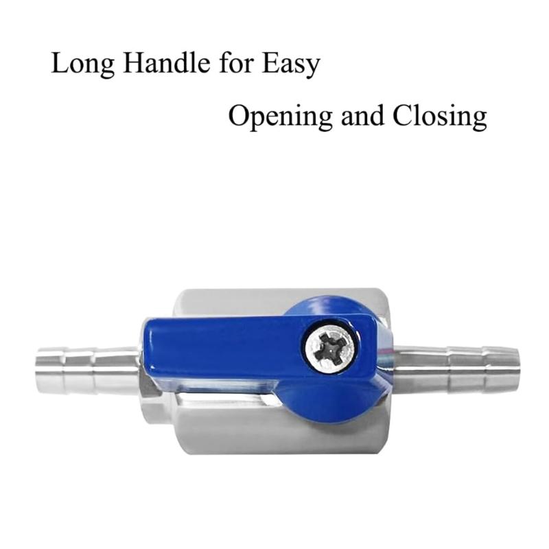Multipurpose Stainless Steel Round Valves Barb Fitting for Water Gas Oil Control In Automotive and Marine Daily Use