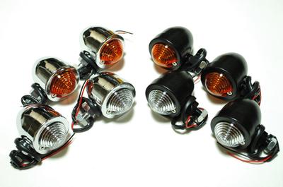 Advantage Universal Blinker im Bullet-Design, Satz mit 2 Stück, Amerikanisches Motorrad