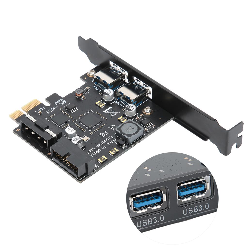 STW3002 PCI Express Card PCIE To USB3.0 20PIN Expansion Board for Desktop Computer
