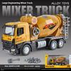 1/36 Large Alloy Mixer Truck Model with Sound and Lighting Engineering Truck Children's Toys, Durable and Suitable for Boys Gifts