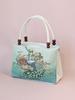 Yunnan Ethnic Style Double-layer Wooden Bead Bag Elephant Embroidery Bag Ethnic Fabric Bag